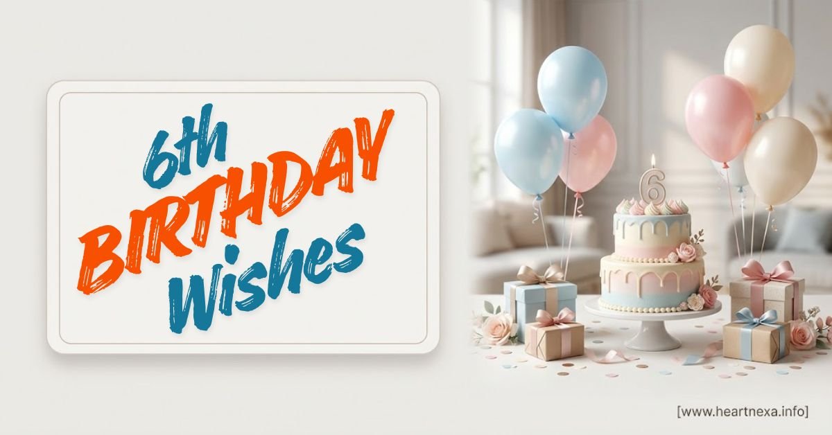 240+ Heart Touching 6th Birthday Wishes & Quotes for Boys and Girls