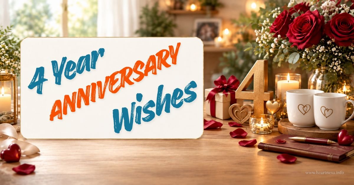 4 Year Anniversary Wishes: 220+ Heartfelt Messages & Quotes (2026)